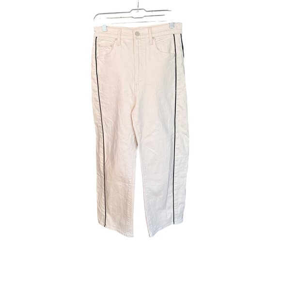 Mother Denim The Half Piped Ankle in Act Natural High-Waisted Wide-Leg Pants Wit - Picture 4 of 12